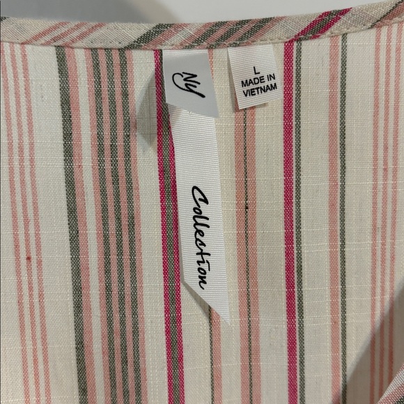 NY Collection Button Front Dress - Picture 3 of 3